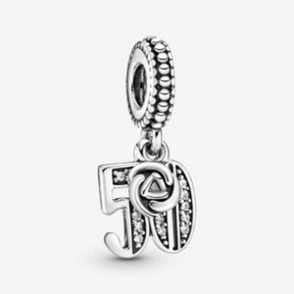 Pandora 50th Celebration Dangle Charm - Picture 1 of 4